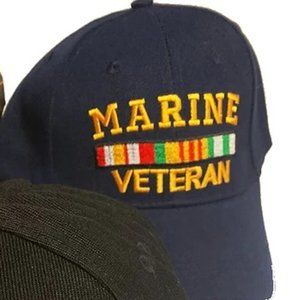 Marine Veteran hat, Navy Blue